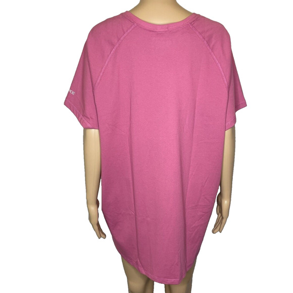 Women's 2X Carhartt Force Relaxed Fit Midweight Pocket T-Shirt Pink NEW - Picture 5 of 7